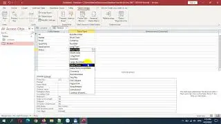 Create Database and Create Tables in Access 2021