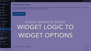 Migrate Widget Logic saved preferences to Widget Options for WordPress