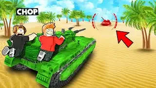 ROBLOX CHOP AND FROSTY PLAY TANK BATTLES SIMULATOR