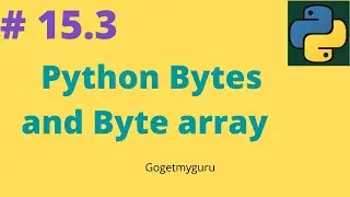 # 15.3 Python bytes and byte array