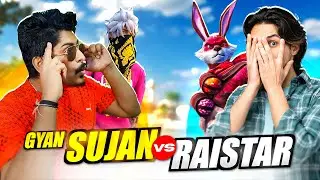 Raistar Vs GyanSujan 1 Shot 1 Kill Challenge again | Face Reveal | Free Fire Max