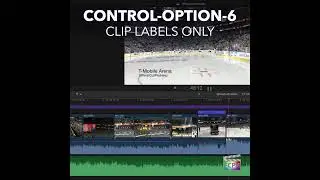 Final Cut Pro Shortcut | Control-Option-6 | Clip Labels Only