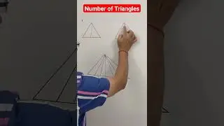 Number of Triangles in figure | Quantitative aptitude | counting figures #short #shorts