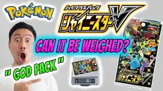 GOD PACK WEIGHT FOUND! 🤯 Weighing a box of Pokémon Shiny Star V!