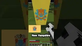 I Made Every State USA Flag in Minecraft Survival  #minecraft #survival #foundinmn