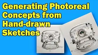 AI Demo: Generating photorealistic concepts and design from hand-drawn sketches