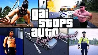 НОВАЯ ЧАСТЬ ГТА RIGHT VERSION ♂ GAI STOPS AUTO