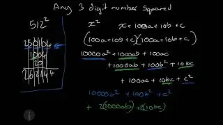 102 - A trick to square 3 digit numbers, with algebraic PROOF