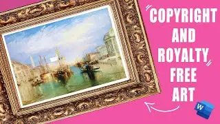 Royalty and copyright free art for your wall - Customise in Word