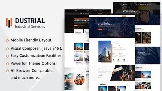 Dustrial - Factory & Industrial WordPress Theme Free Download