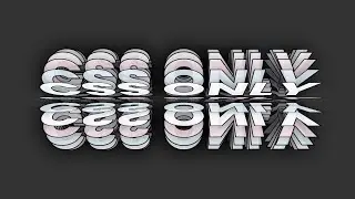 CSS Only 3D Text Rotation Animation Effects | Html CSS @OnlineTutorialsYT