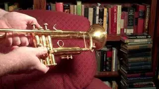 Repair to trumpet #2 valve slide & casing after horn has fallen