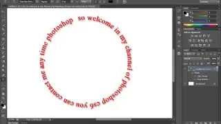 Circular text Photoshop cs6