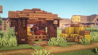 Minecraft: How to Build a Small Horse Stable