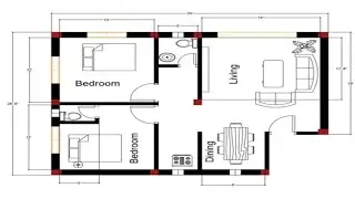 how to draw a 2D plan fast. part 3