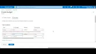 Setting Up Budgets and Alerts on Azure Account (2021)