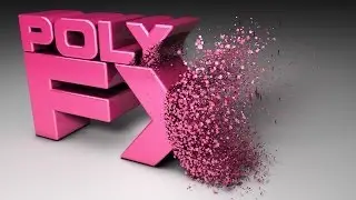 Cinema 4D Tutorial: PolyFX Animated Text Destruction (Beginner)