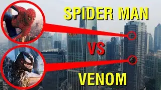 DRONE CATCHES SPIDER-MAN & VENOM CLIMBING BUILDINGS IN MY CITY!! (REAL LIFE SPIDER-MAN & VENOM!)