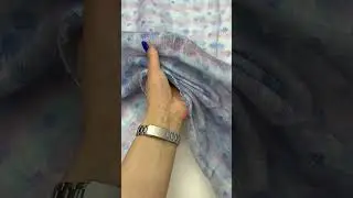 Итальянский лен вуаль с цветочным принтом. 