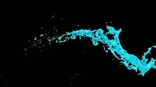 Slow motion paint splash with alpha channel | Motion Graphics - Videohive template