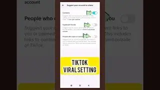 Tiktok New account settings 2024 l Grow tiktok account settings #tiktok #shorts #short #viral