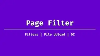 Page Filters in ASP.NET Core