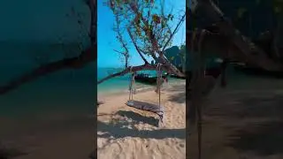 Visiting amazing 💯 Pakbia Island 🏝️ by long tail boat from Krabi Thailand 🇹🇭 crystal clear 💦