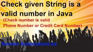 Check given String is a valid number in Java