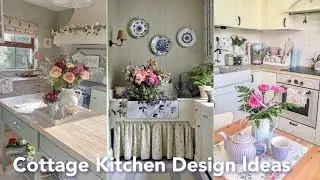 100 cottage kitchen design ideas. Shabby chic farmhouse kitchen #home #kitchen #cottagekitchen