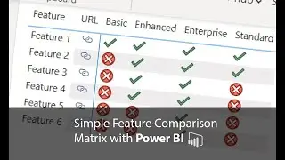 Simple Feature Comparison Matrix with Power BI