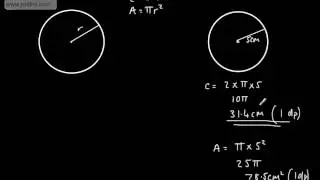 C Grade Level Descriptors   GCSE Maths   Area Circumference of a Circle