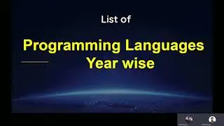 List of Programming Languages Year Wise