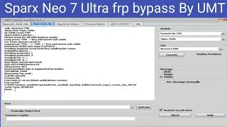 Sparx Neo 7 Ultra frp bypass By UMT Android 11 Press volume down GSM RASHID ALI