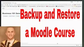 How to backup and restore a course on Moodle (Moodle 3)