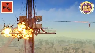 Rust - The strangest heli take down! (MyNiceTown) Custom map