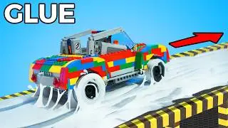 Testing LEGO Cars vs Sticky Roads...