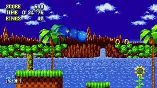 Sonic Mania - Green Hill Zone Act 1 Speedrun (