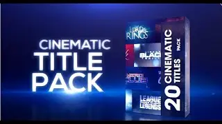 Cinematic title pack | After effects templates free