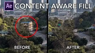 After Effects Content Aware Fill - How To Use it With Timelapse Videos?