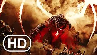 Sauron Balrog Vs Tree Monster Battle Scene 4K ULTRA HD Action