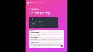 window scroll Tag | front end | html css | javascript | Codechef