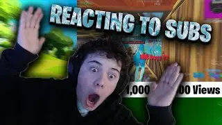 I *REACTED* to My Subscribers Fortnite Montages (CRAZY)