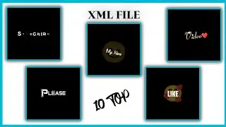 Top 10 trending text xml file | trending text effect xml file | alight motion xml file