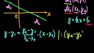 §11 Уравнение прямой, проходящей через две точки на плоскости