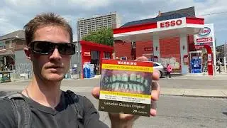 Buying Cigarettes at a Gas Station in Canada