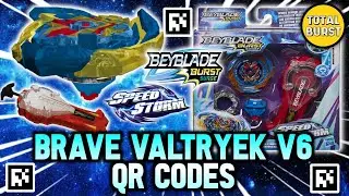 SPARK POWER SET BRAVE VALTRYEK V6 QR CODE BEYBLADE BURST SURGE APP!!