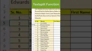 How to use Textsplit Formula in Excel 
