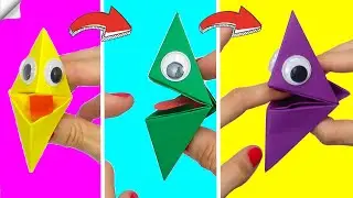 6 Craft ideas with paper  6 DIY paper crafts  Paper toys / Julia DIY