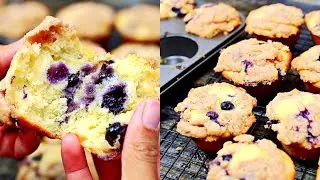 Deliciously Moist Blueberry Muffins Recipe - How to Make Blueberry muffins