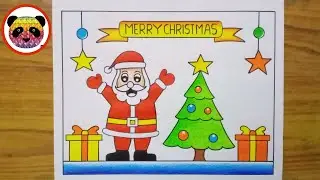 Santa Claus Drawing / Christmas Drawing / How to Draw Santa Claus / Merry Christmas Drawing Easy